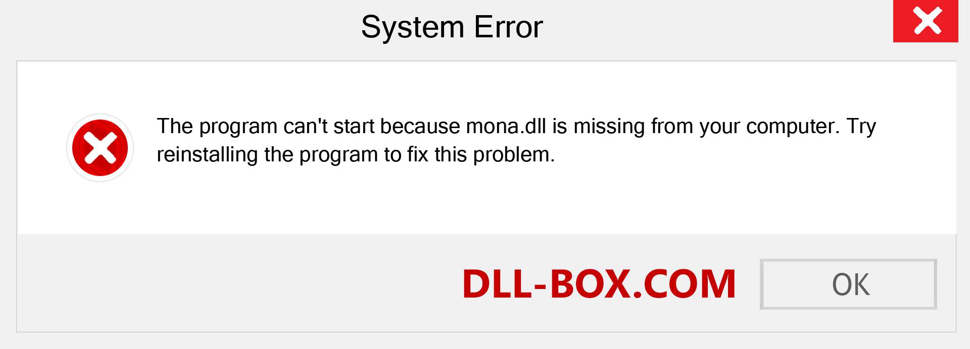 mona.dll file is missing?. Download for Windows 7, 8, 10 - Fix  mona dll Missing Error on Windows, photos, images